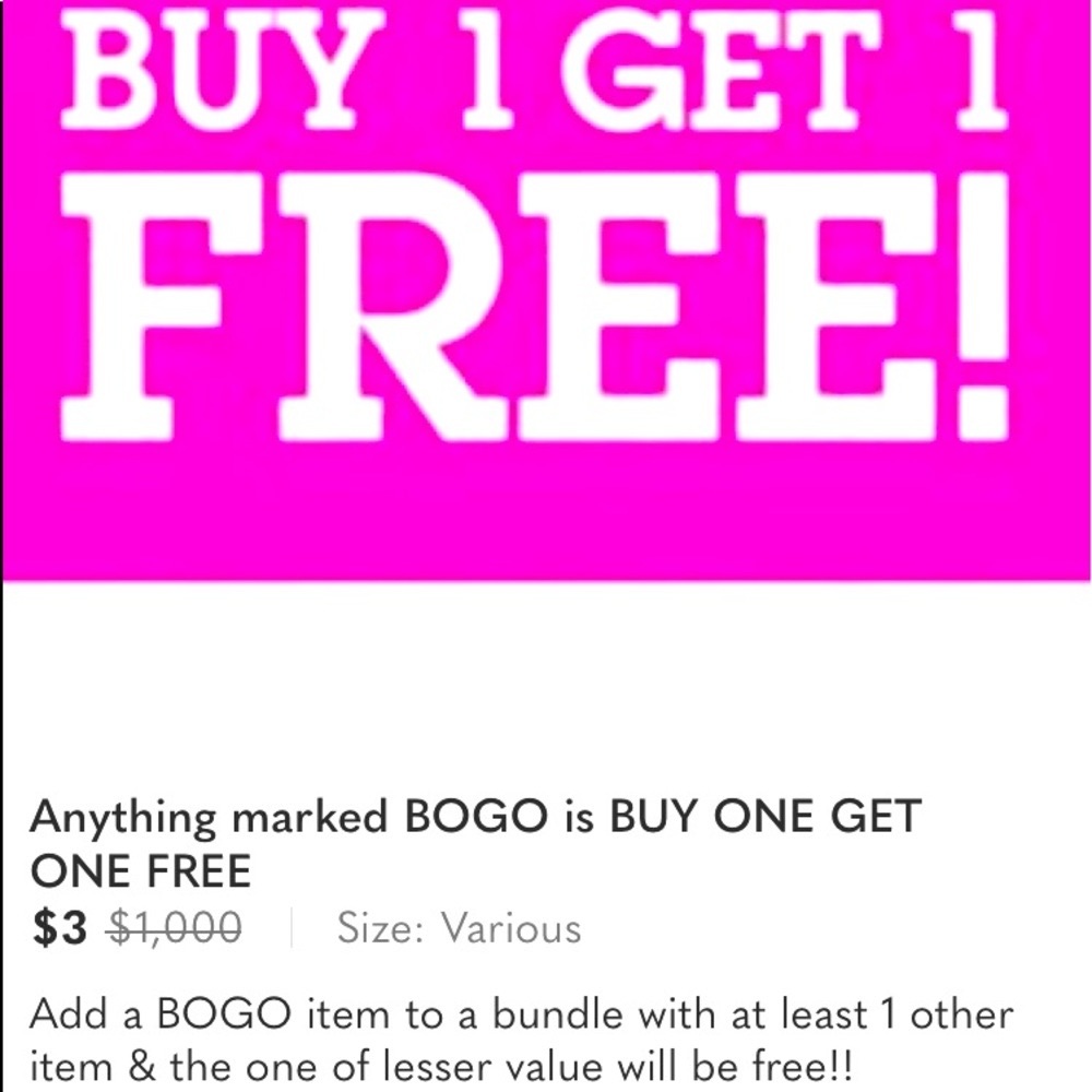 Everything is buy one get one free in my closet.